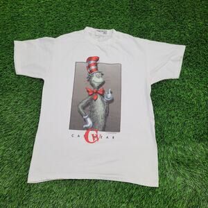 Vintage 1997 Cat in the Hat Shirt Medium 20x27 Dr-Suess USA